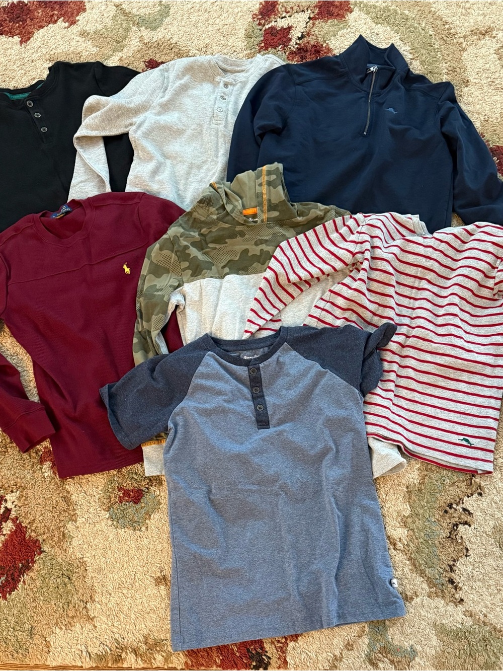 Tommy Bahama Navy Half-Zip Pullover Sweatshirt for Kids